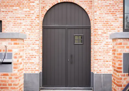 Portes PVC Kömmerling à l’aspect bois