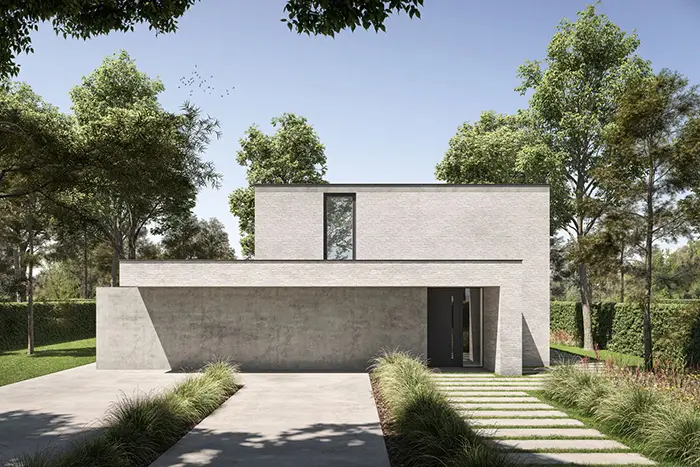 pvc raam moderne woning